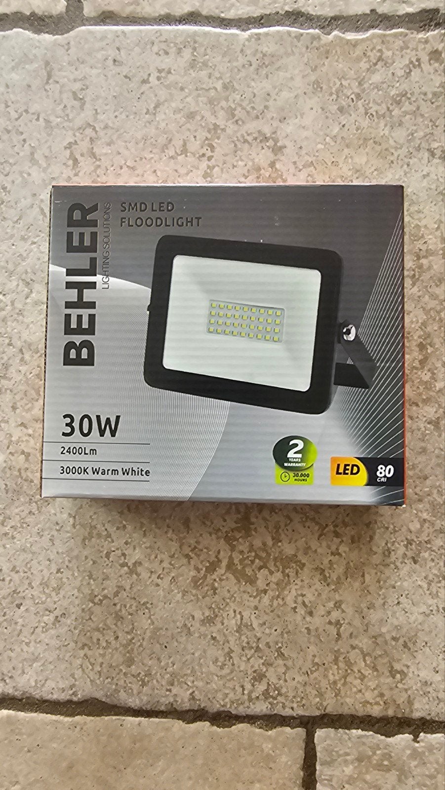 Behler SMD LED Floodlight 30W - Warm Wit, Ophalen of Verzenden, Nieuw, Overige typen
