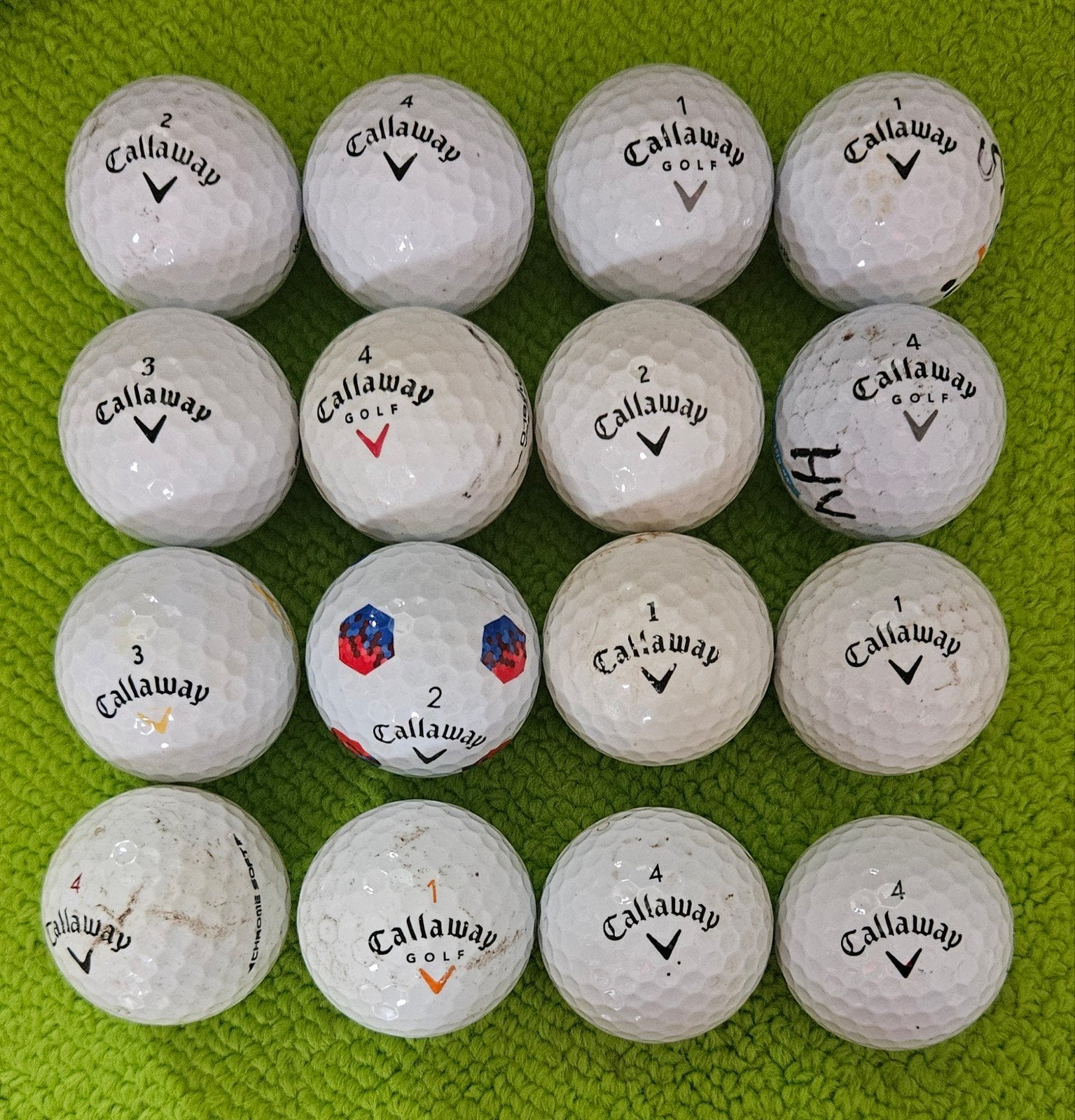16 Callaway golfballen., Sport en Fitness, Ophalen of Verzenden, Bal(len), Callaway