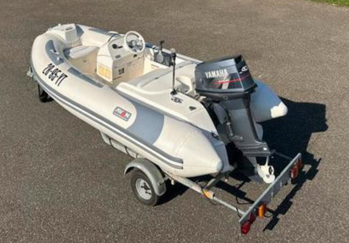 Rib rubberboot Avon Seasport 320 DL Yamaha 40pk en trailer, Avon, Gebruikt, Peddels, 40 pk