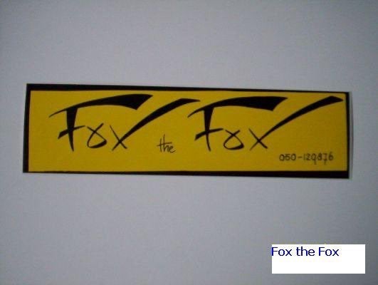 Originele sticker van Popgroep "Fox the Fox" (47) 1983, Verzamelen, Ophalen of Verzenden, Zo goed als nieuw, Film, Tv of Omroep