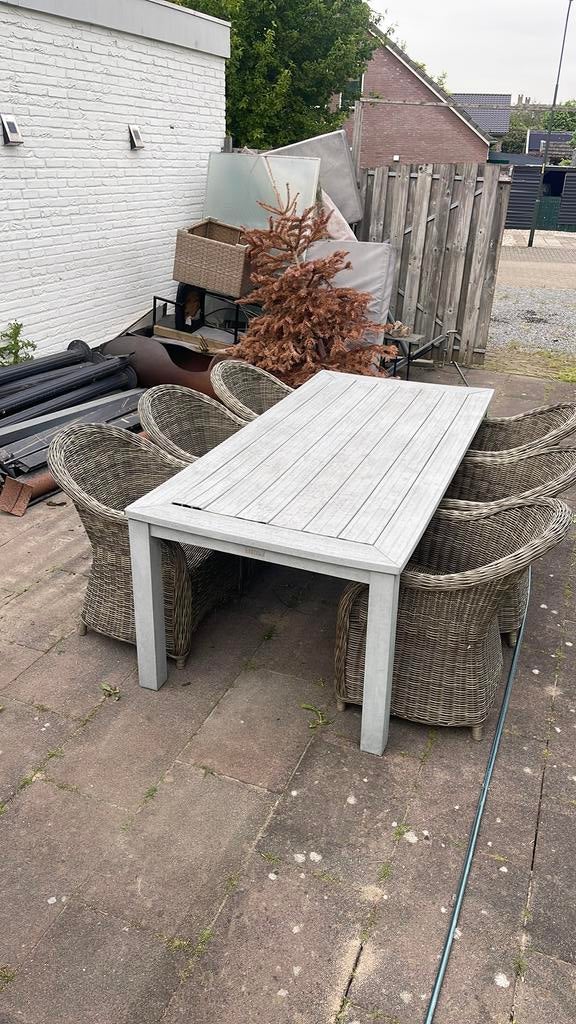 Tuintafel met stoelen, Ophalen of Verzenden, Zo goed als nieuw