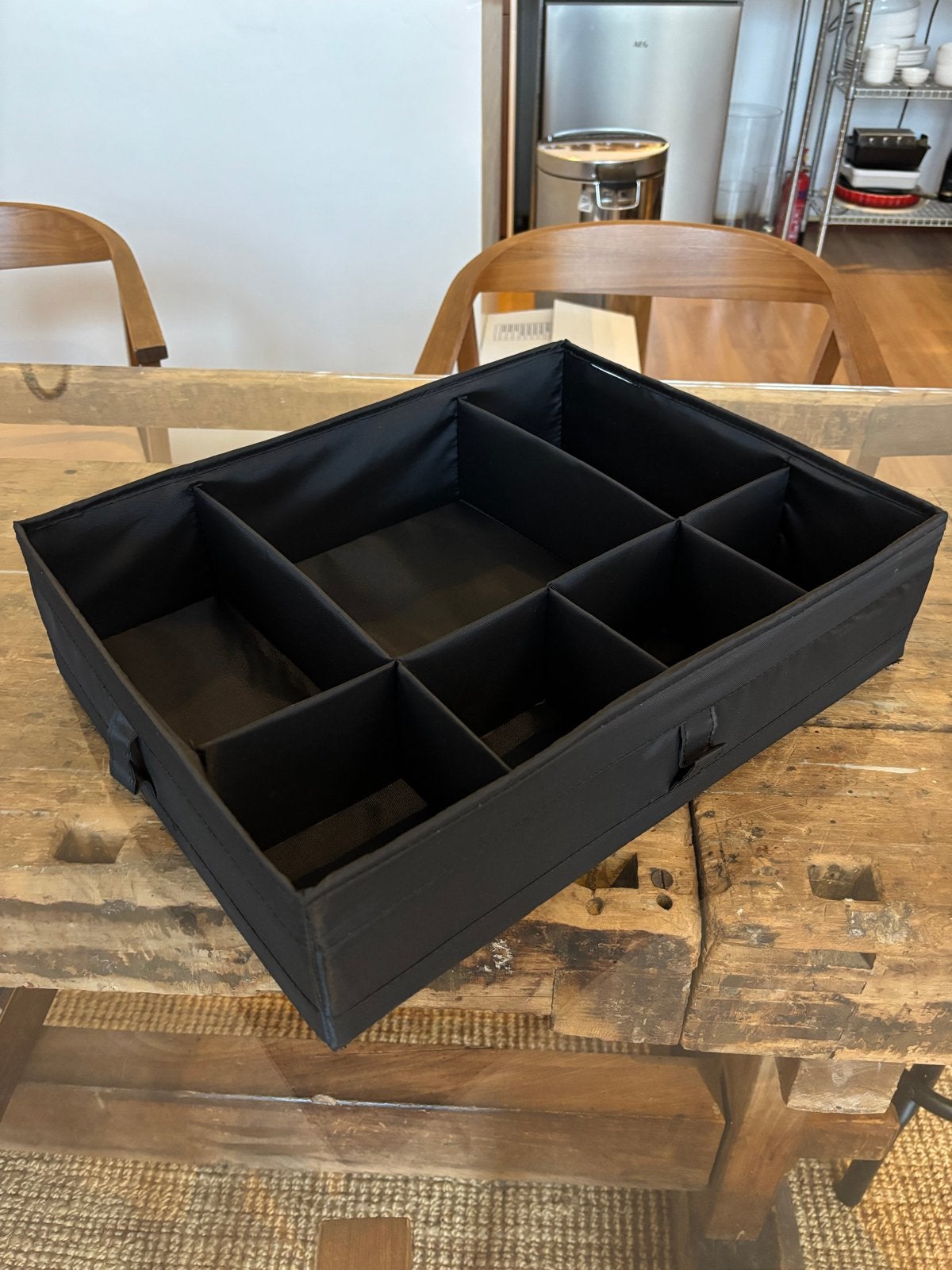 IKEA SKUBB Opbergdoos met vakken - Zwart, Ophalen of Verzenden, Modern, Textiel, Gebruikt