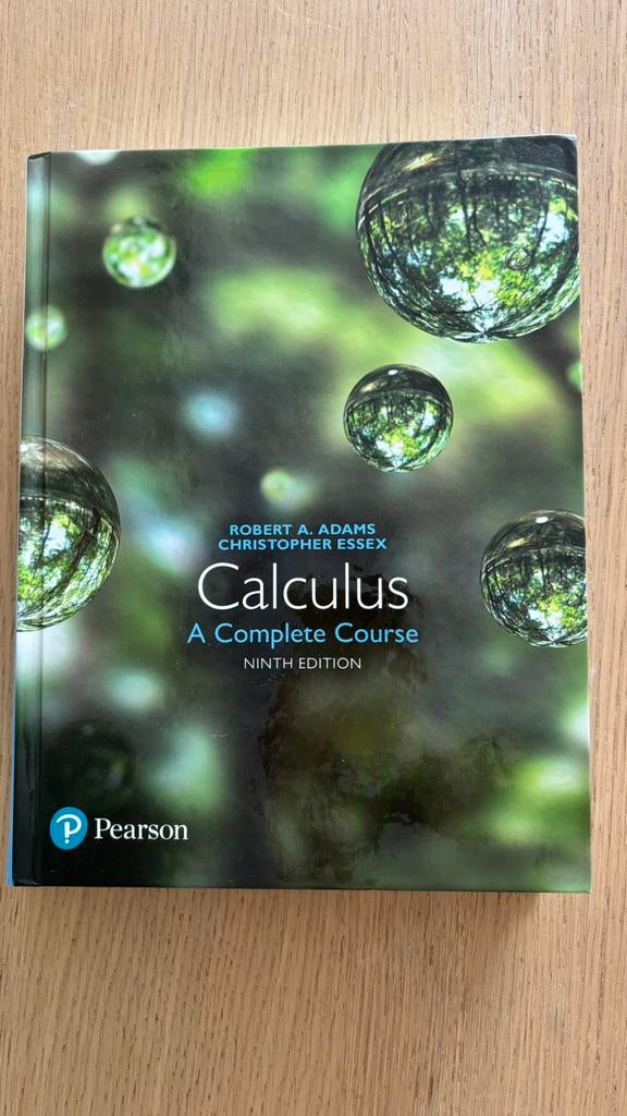 Calculus Robert A. Adams Christopher essex 9e ed., Boeken, Ophalen of Verzenden, Zo goed als nieuw