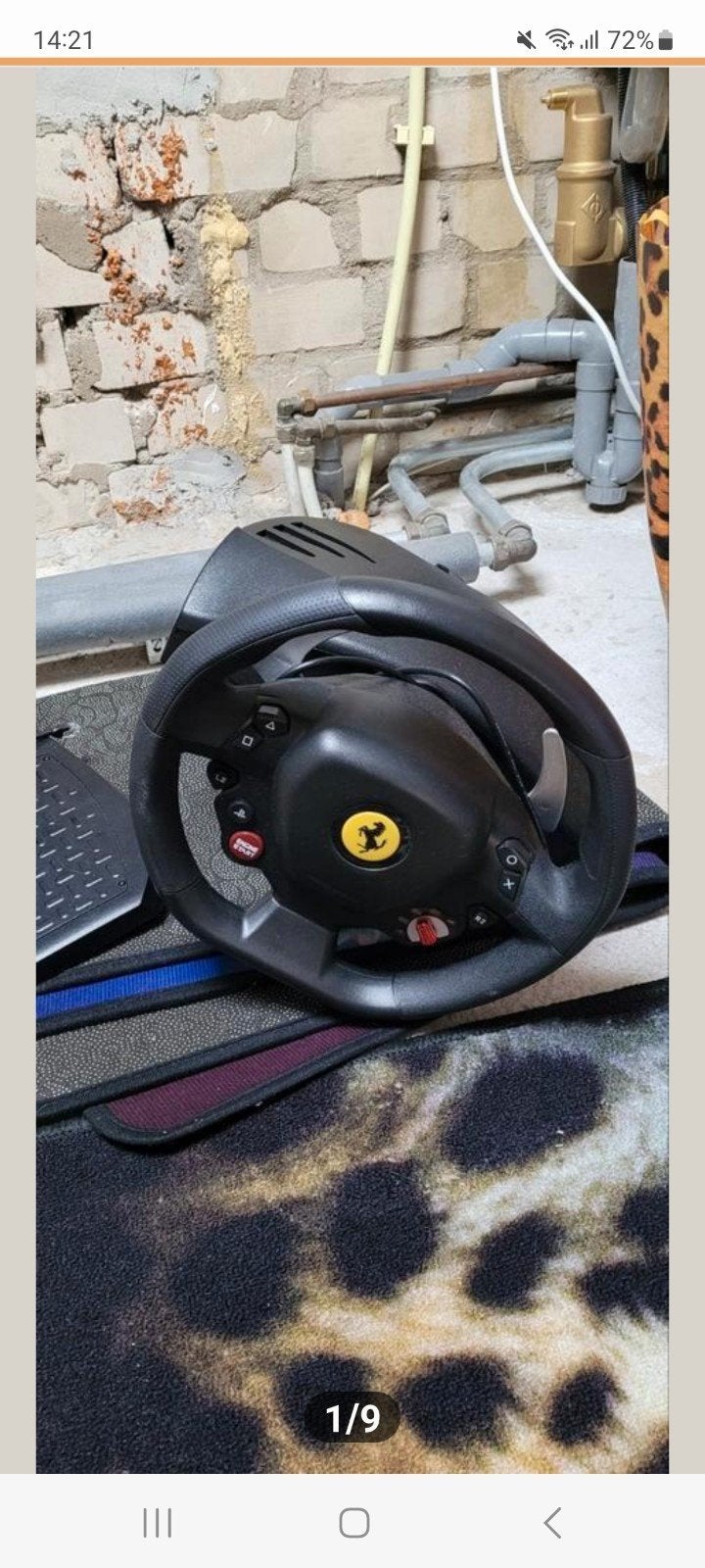 Thrustmaster Ferrari Racing Wheel & Pedalen, Racestuur, Gebruikt, Force feedback, Thrustmaster