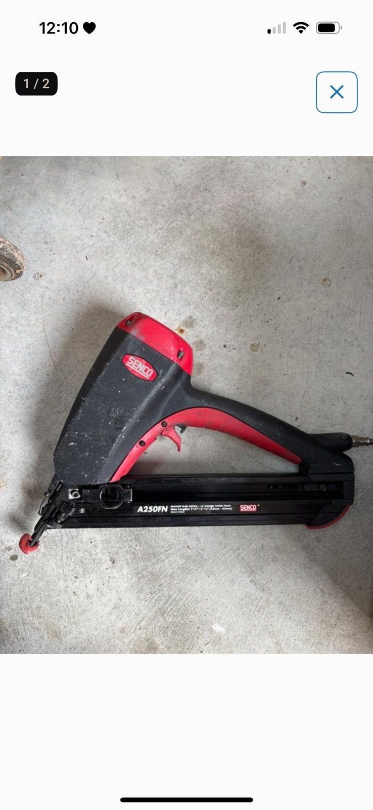 Senco A250FN tacker, Ophalen of Verzenden, Gebruikt, Overige typen
