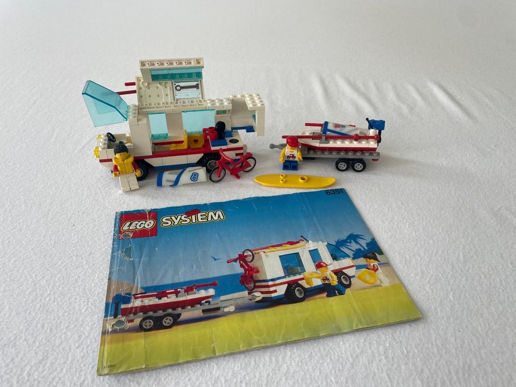 LEGO System 6351 Surfer met Camper en Jetski, Ophalen of Verzenden, Gebruikt