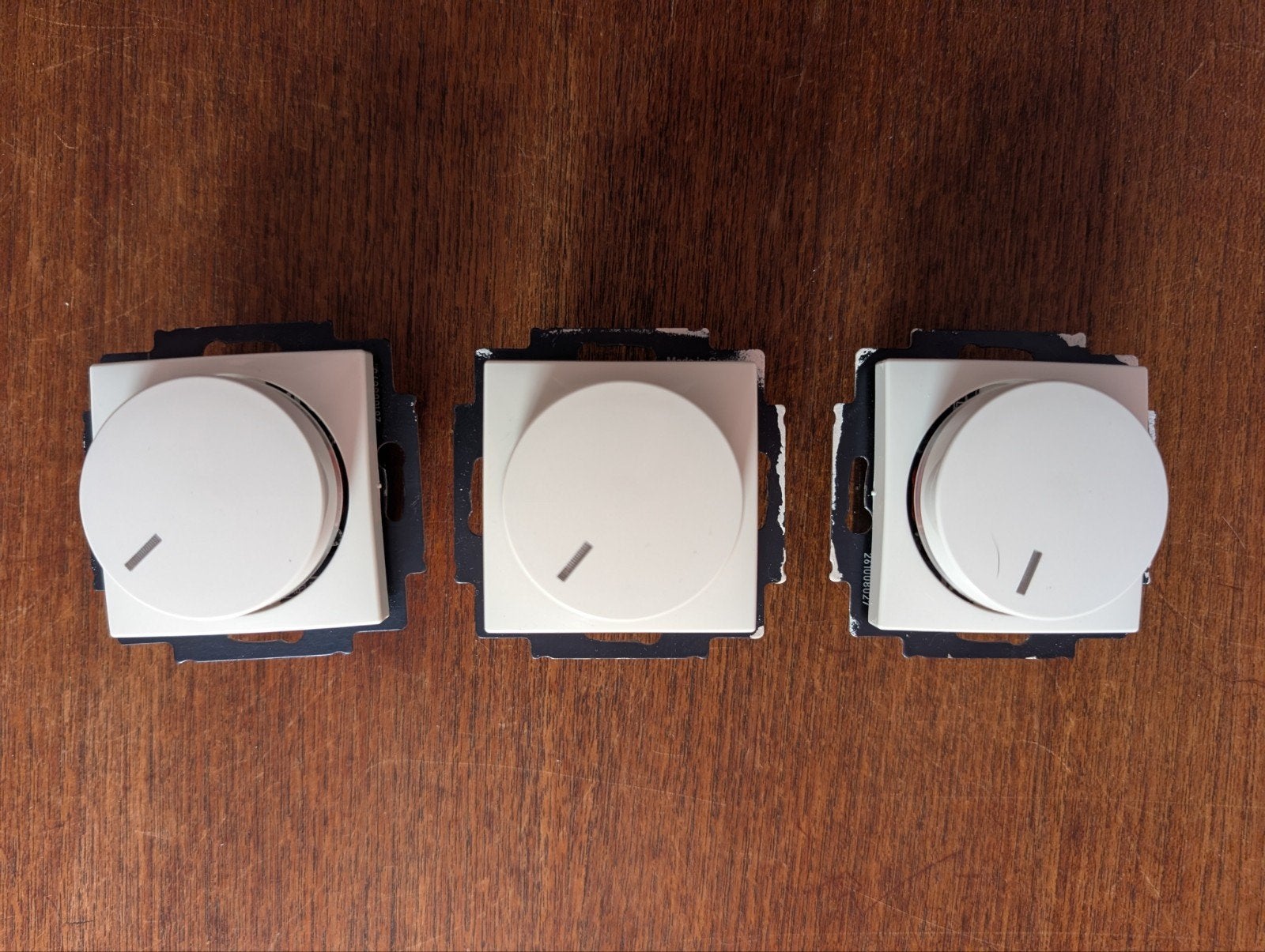 3x Busch-Jaeger dimmers, werken nog goed, Doe-het-zelf en Verbouw, Elektra en Kabels, Ophalen, Gebruikt, Busch-Jaeger, Dimmer