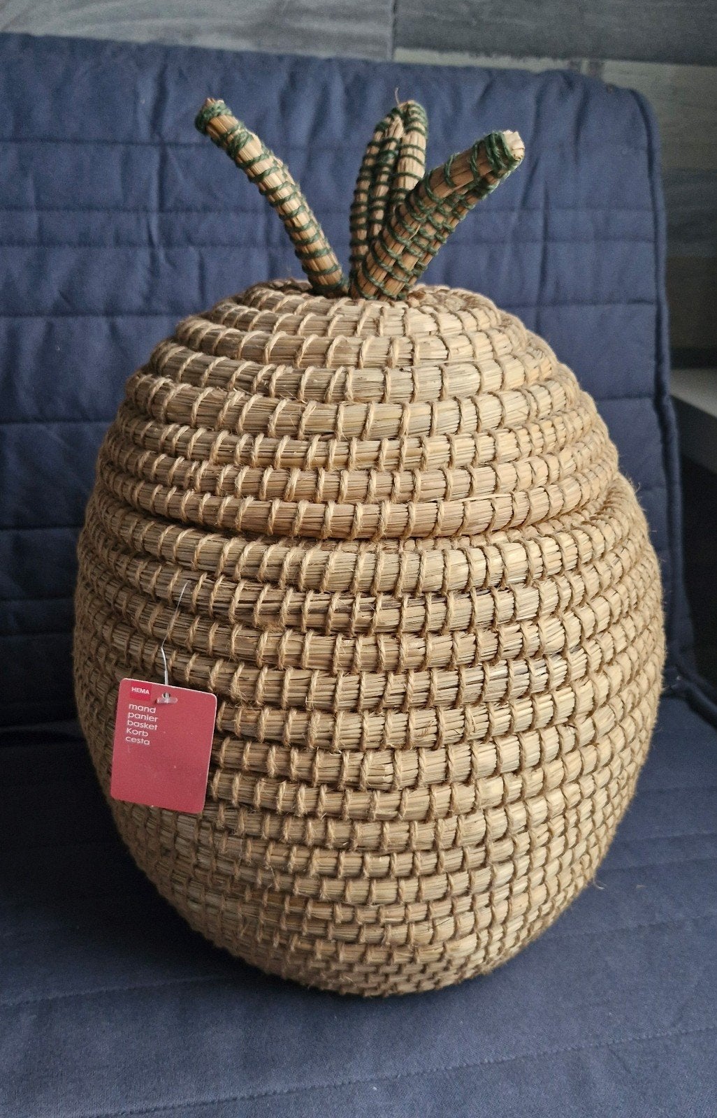 Decoratieve nieuwe mand met deksel - Ananasvorm, Met deksel, Mand, Rond, Nieuw