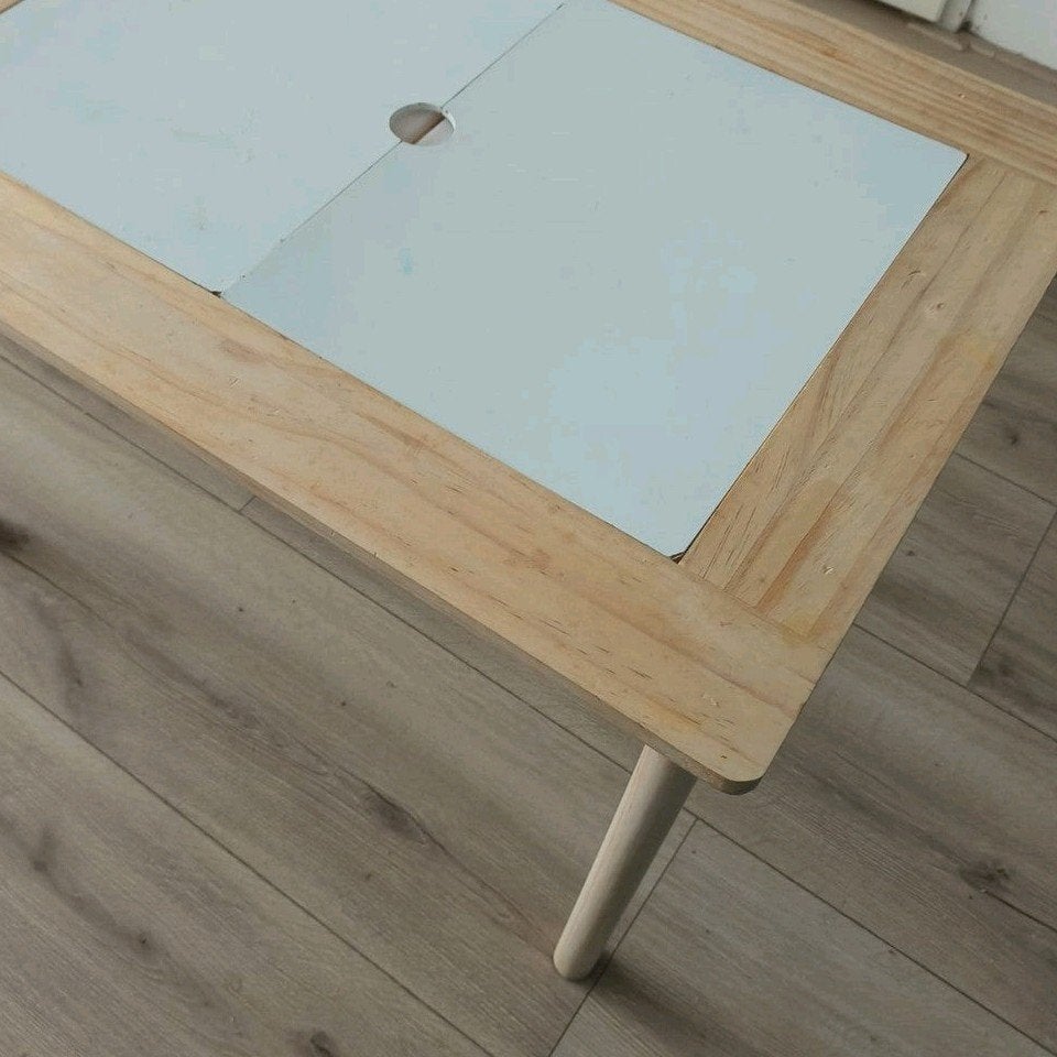 knutseltafel sensorische tafel met bakken speeltafel tafel, Fantasie, Overige typen, Zo goed als nieuw, Educatief