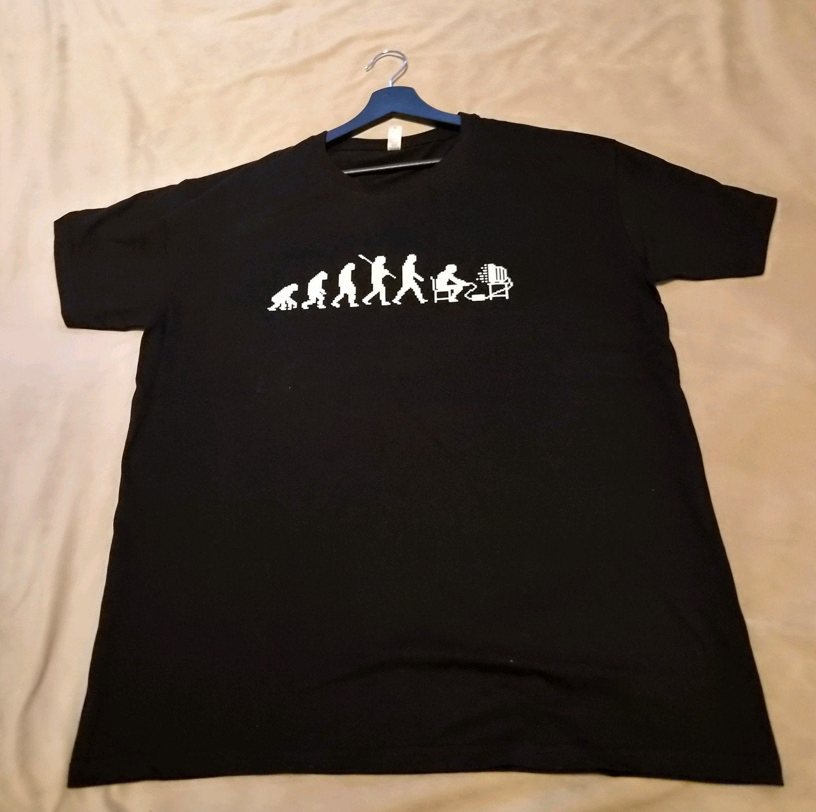 zwart shirt met computer pixel plaatje erop, Zwart, Ophalen of Verzenden, Pam pling, Maat 56/58 (XL)