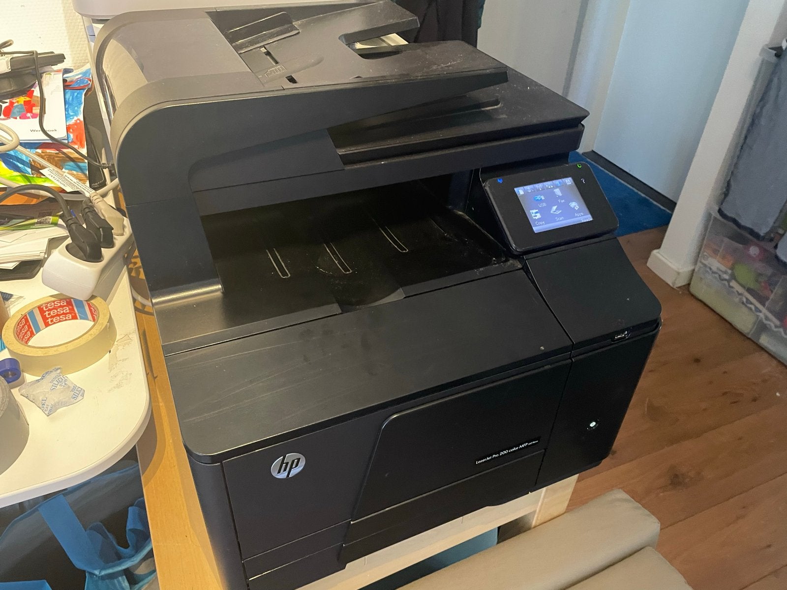 HP LaserJet Pro 200 Color MFP M276nw (soms met fuser fout), Computers en Software, Printers, Ophalen, Gebruikt, Faxen, All-in-one