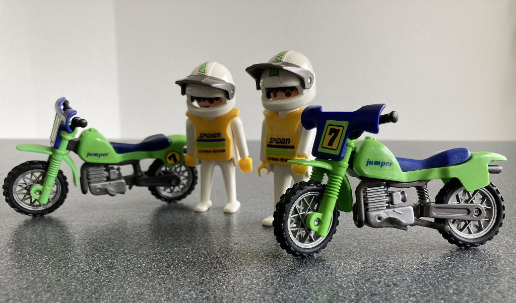 Playmobil 3301 crossmotor met crosser (2 sets), Ophalen of Verzenden, Zo goed als nieuw