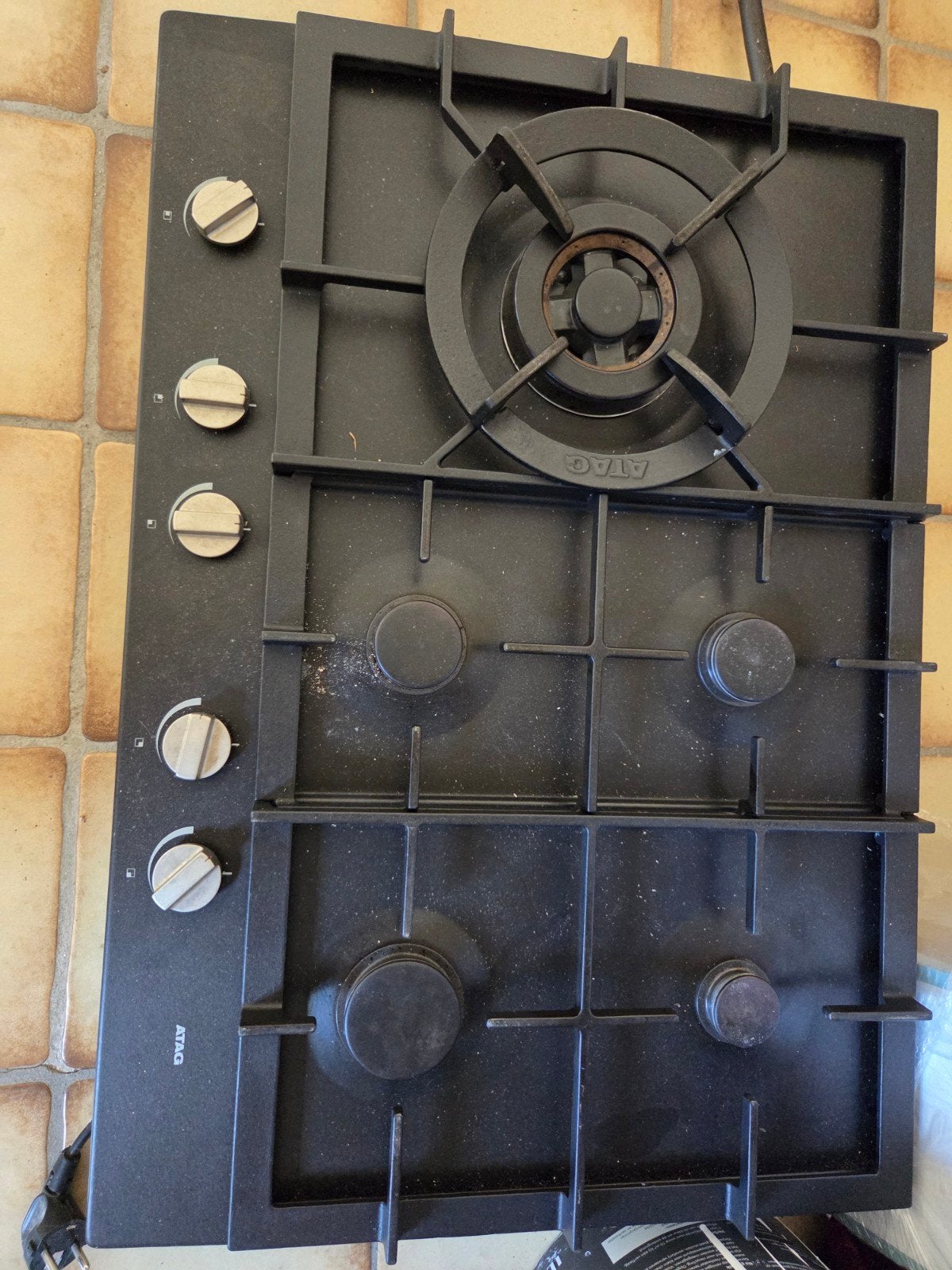Atag kookplaat met wokbrander - Gebruikt, Ophalen, Gebruikt, Inbouw, Gas