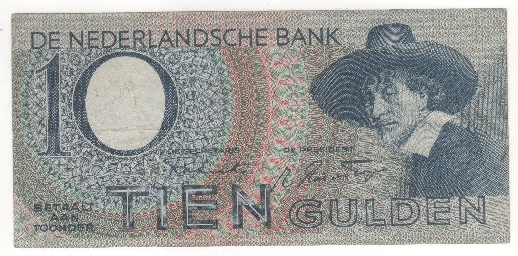 10 gulden 1943 staalmeester (BB 51), Ophalen of Verzenden, 10 gulden, Los biljet