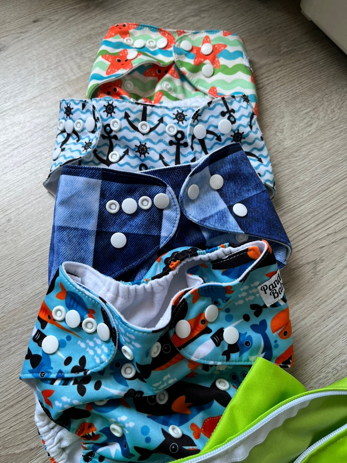 Wasbare luierbroekjes Panda Baby, Ophalen of Verzenden, Zo goed als nieuw, Jongetje of Meisje