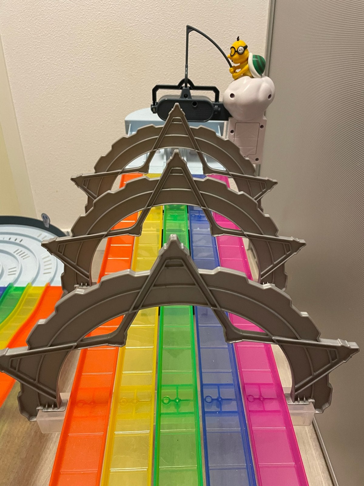 Hot Wheels Mario Kart Regenboogbaan - Zo goed als nieuw, Racebaan, Ophalen of Verzenden, Zo goed als nieuw, Hot Wheels