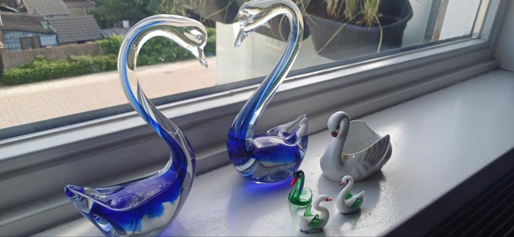 Prachtige verzameling zwanen (Murano style etc), Ophalen of Verzenden, Huis en Inrichting