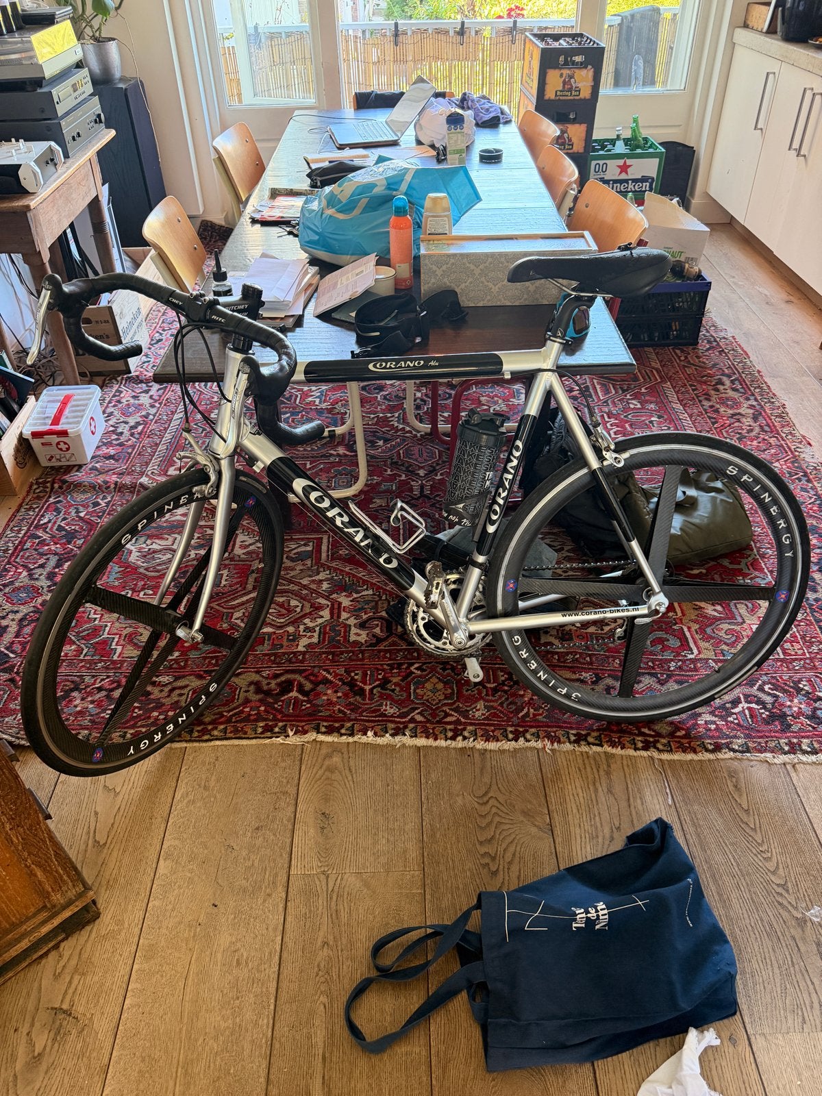 Corano Racefiets met Synergy Rev X Velgen, 28 inch, Aluminium, Zo goed als nieuw, Meer dan 20 versnellingen