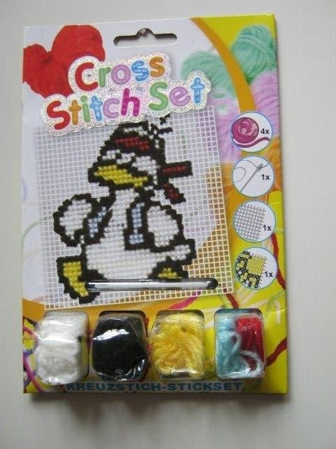 Borduurpakketjes  Koe en eend Compleet zie foto 6754, Hobby en Vrije tijd, Borduren en Borduurmachines, Verzenden, Nieuw, Handborduren