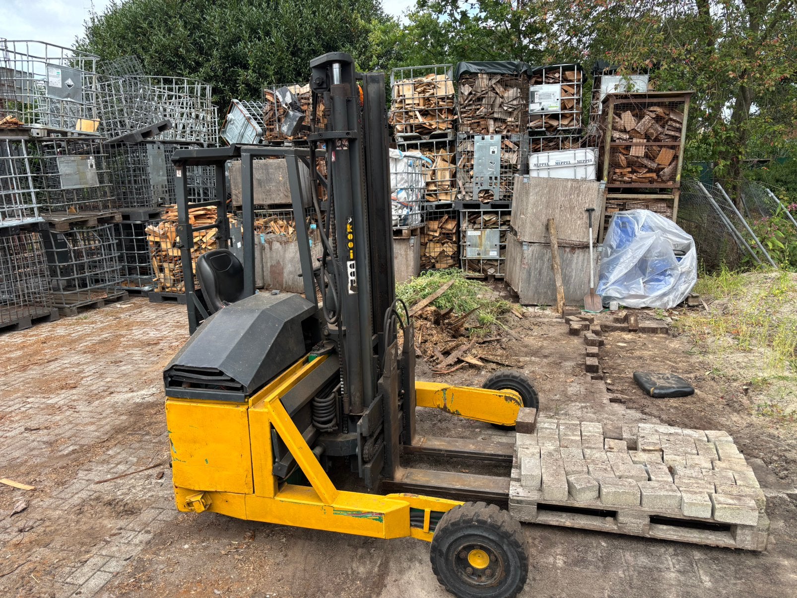 Kooiaap meeneem heftruck, 1000 tot 2000 kg, Ophalen of Verzenden, Diesel, Heftruck