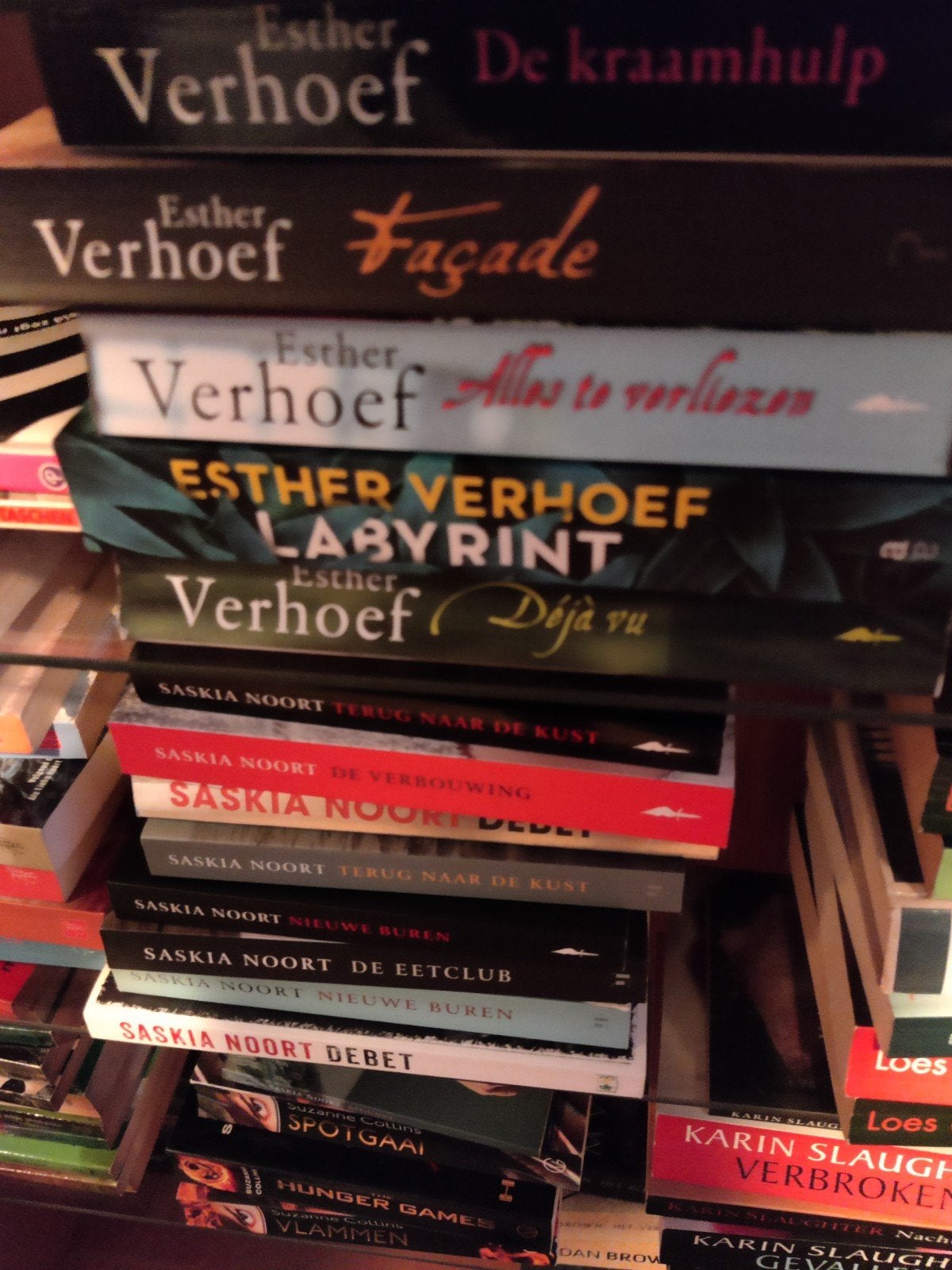 9 thrillers van Esther Verhoef en Saskia Noo, Ophalen of Verzenden, Gelezen, Esther Verhoef, Saskia Noort, Nederland