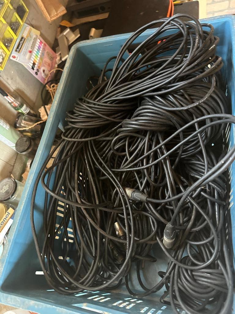 XLR kabels in diverse lengtes, Ophalen of Verzenden, Gebruikt, Apparatuur