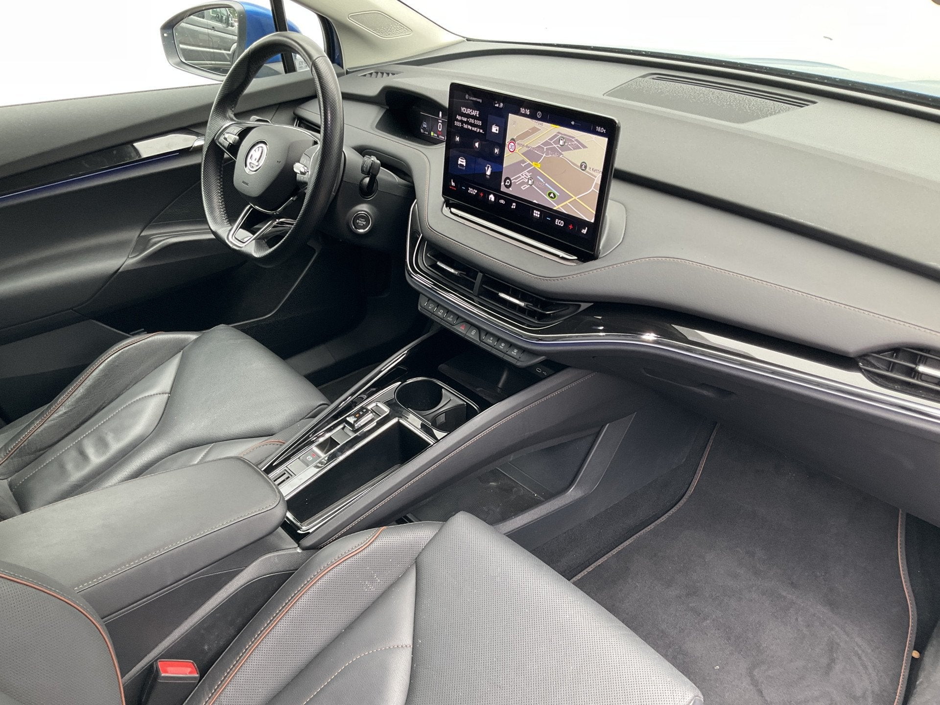 Skoda Enyaq iV 80 SOH 92.5% First Edition Leer Stoel/StuurVe, Auto's, Automaat, Achterwielaandrijving, Gebruikt, 495 min