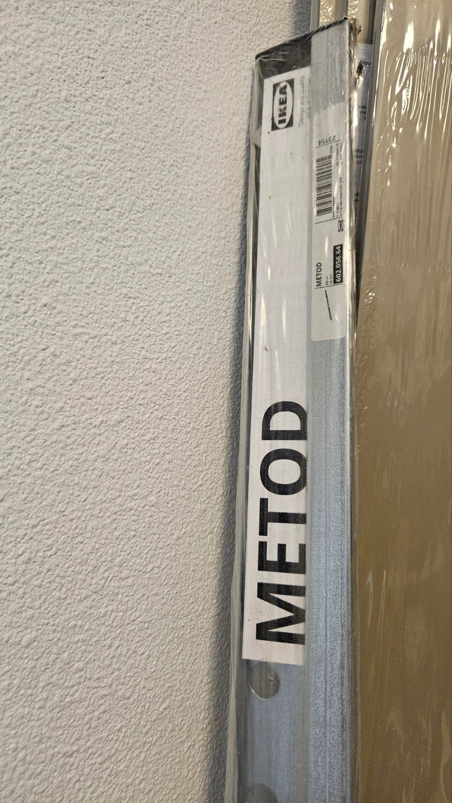 Nieuwe IKEA Metod ophangrail + reststuk, Ophalen, Minder dan 50 cm, 200 cm of meer, Nieuw