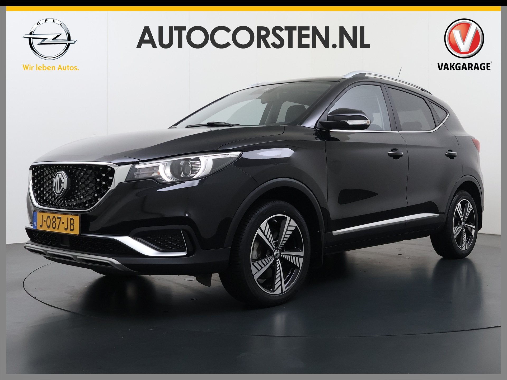 MG Mg Zs EV Luxury 45kWh SOH 92% Panorama-Schuifdak Leder+Ve, Adaptive Cruise Control, Gebruikt, Zwart, ZS
