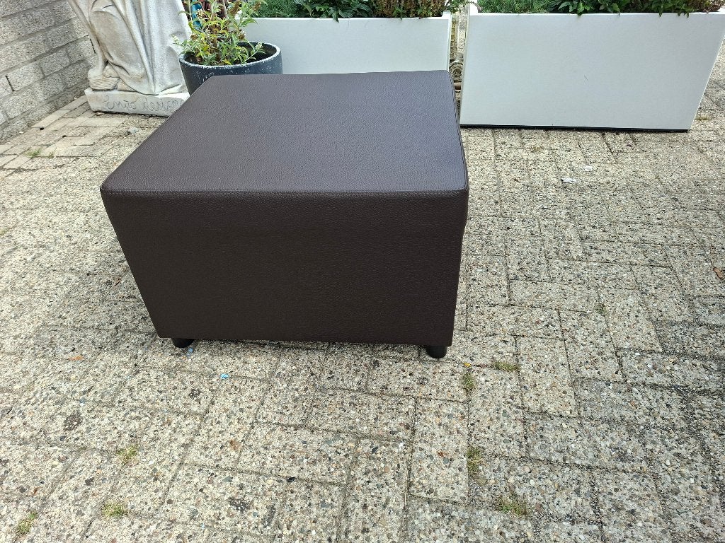 nieuw donker bruin hocker, Huis en Inrichting, Banken | Voetenbanken en Poefen, Ophalen of Verzenden, Nieuw, Rechthoekig, 125 cm of meer