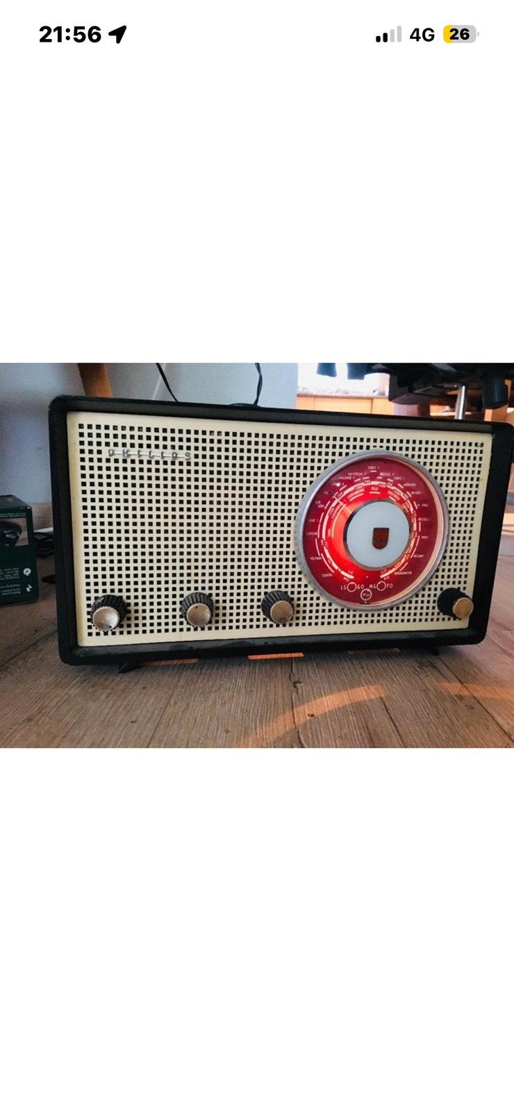 Vintage Philips buizen radio, Antiek en Kunst, Antiek | Tv's en Audio, Ophalen of Verzenden