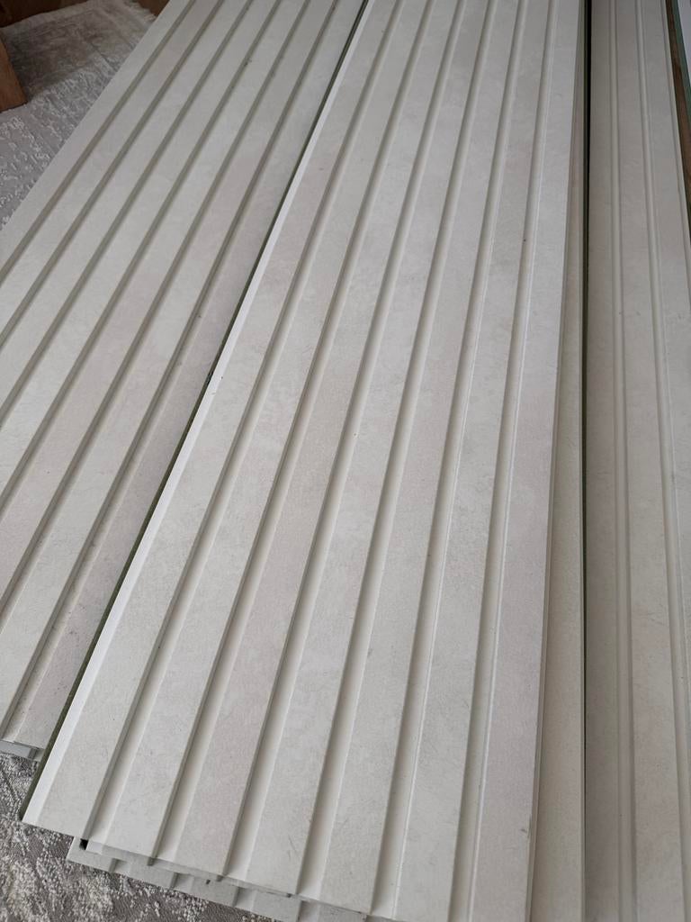 Nieuwe wandpanelen - nude marble+white, Ophalen, Hout, Nieuw, Wandbord of Wandpaneel