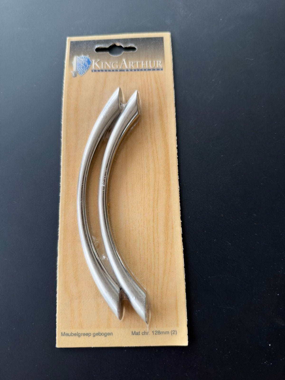 Gebogen Meubelgrepen handgrepen kast grepen mat chroom 128mm, Ophalen of Verzenden, Nieuw, Chroom, Overige typen