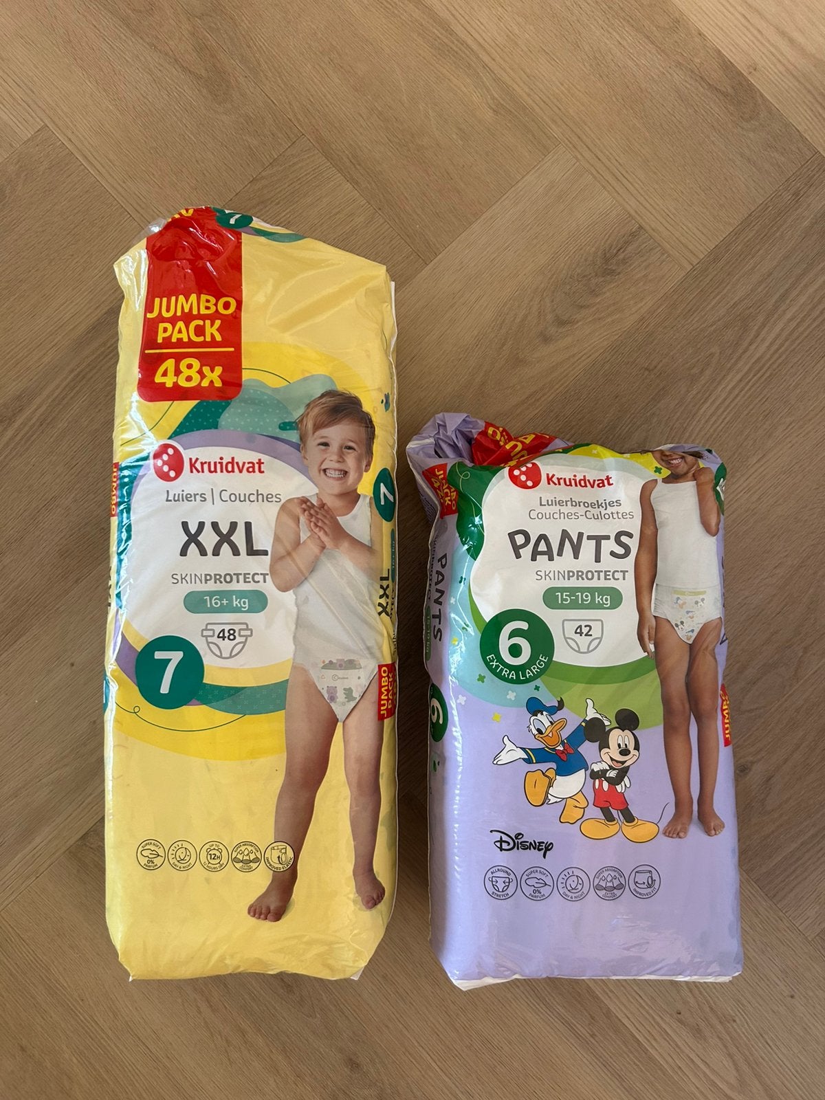 Luiers Kruidvat maat 7 en 6, Ophalen of Verzenden, Zo goed als nieuw, Overige typen