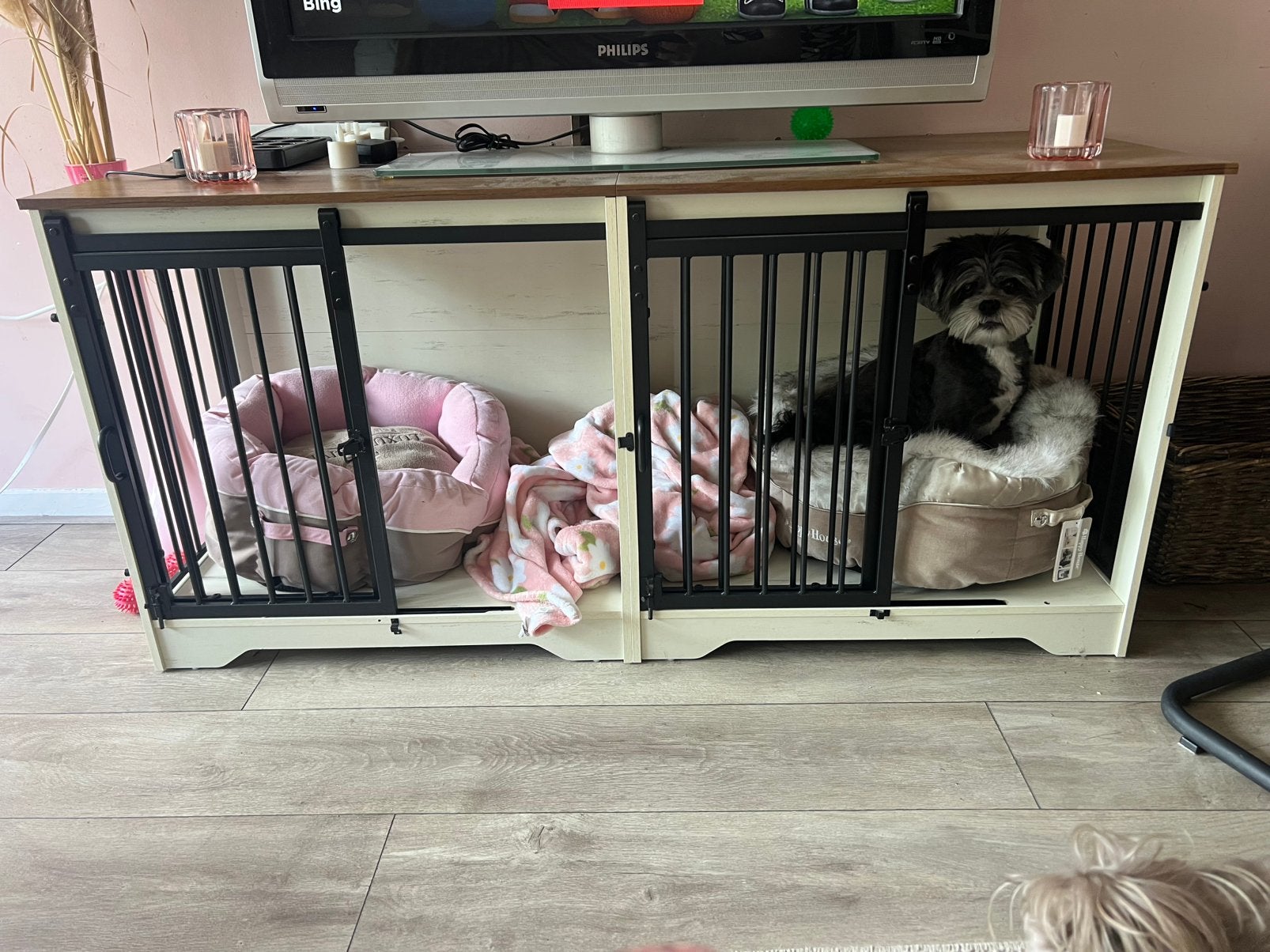 Bench/kennel meubel, Ophalen, Zo goed als nieuw