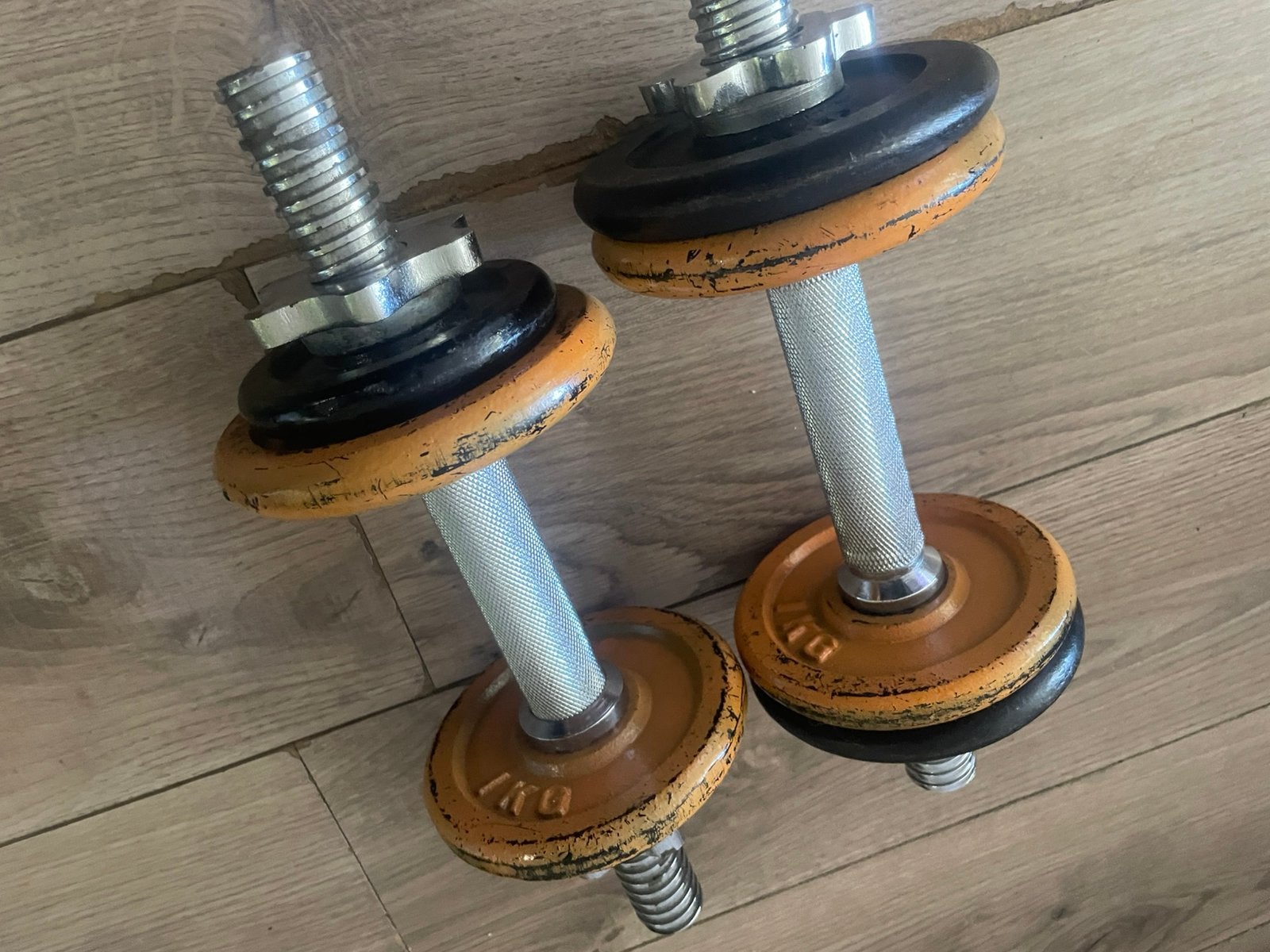 2x dumbells 20€, Ophalen, Zo goed als nieuw, Dumbbell