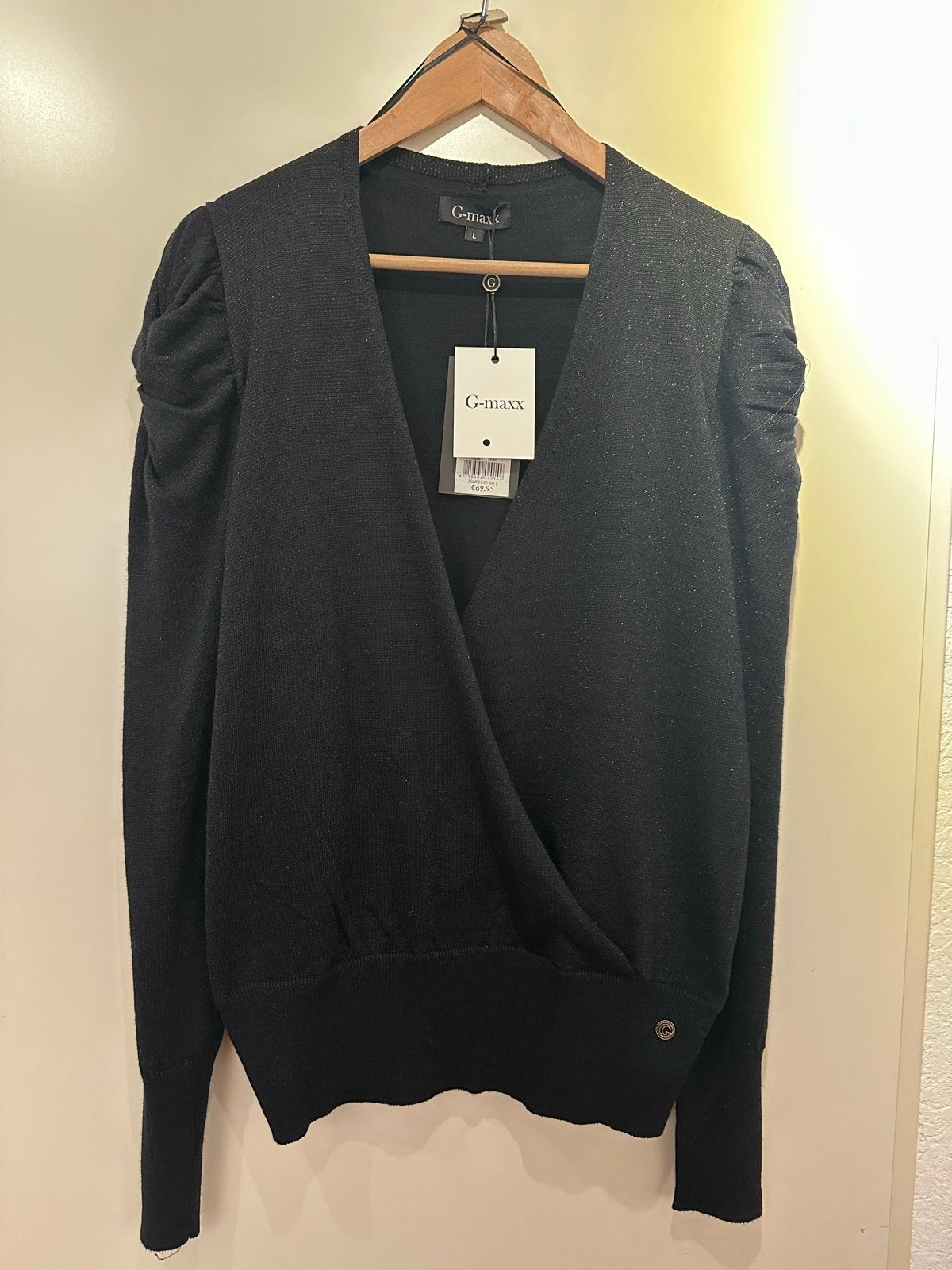 G-maxx Trui van glitterstof - Zwart, Maat L, Ophalen of Verzenden, Nieuw, Maat 42/44 (L), Zwart