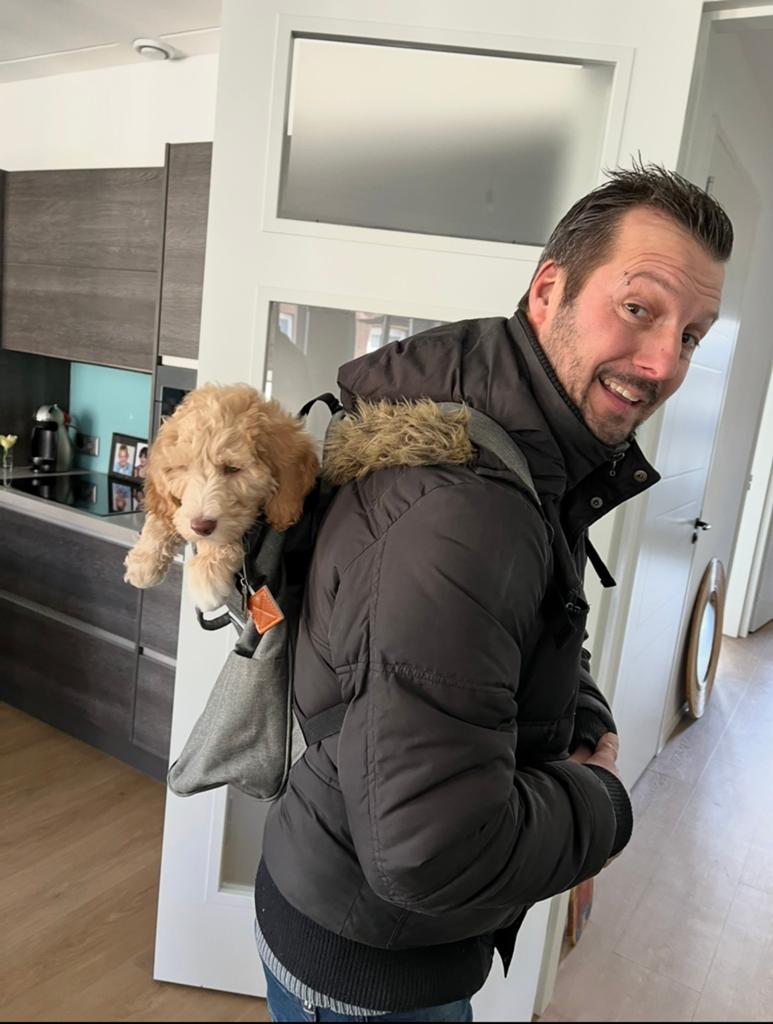 Rugzak voor kleine hond of puppy, Ophalen of Verzenden, Zo goed als nieuw