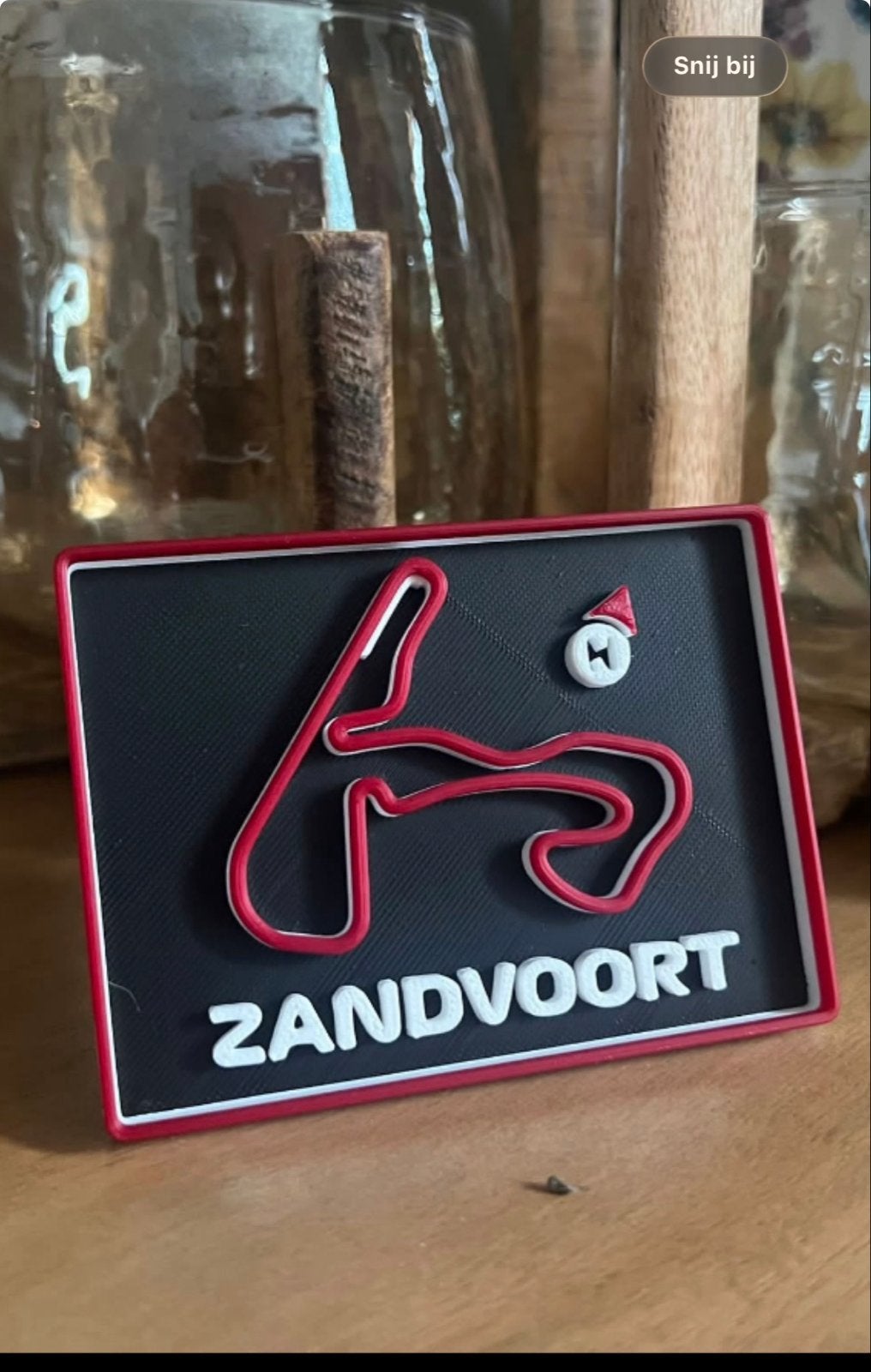 F1 Circuit Zandvoort 3D-geprint bordje inc. Zending, Ophalen of Verzenden, Nieuw, Formule 1