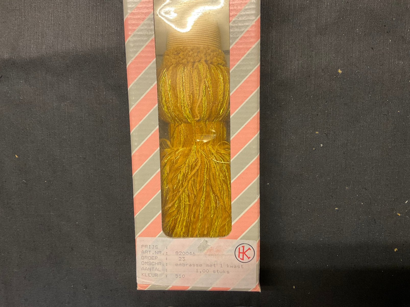 Gordijn embrasse, goud / geel, 5 stuks., Ophalen of Verzenden, Nieuw, 50 tot 100 cm, Minder dan 100 cm