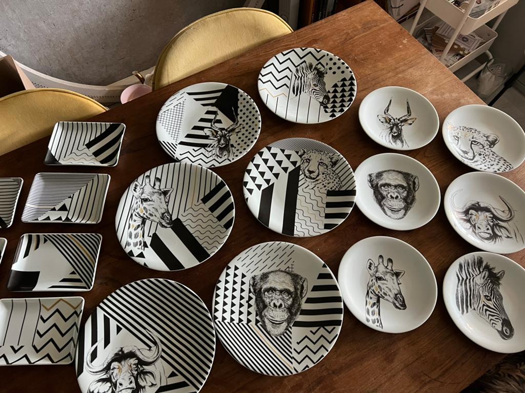 Servies dieren van Kütahya, Ophalen, Zo goed als nieuw, Bord(en), Overige stijlen