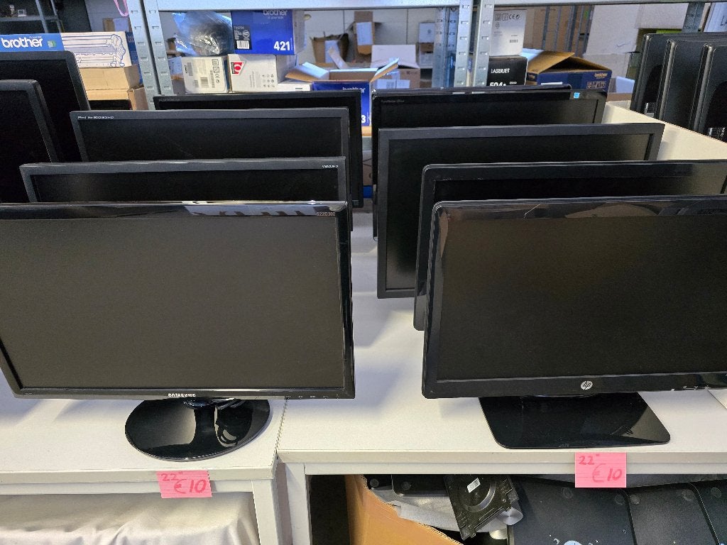 Diverse 22-23-24inch (Full Hd) monitoren vanaf €10 per stuk, Computers en Software, Monitoren, Gebruikt, 60 Hz of minder, DisplayPort