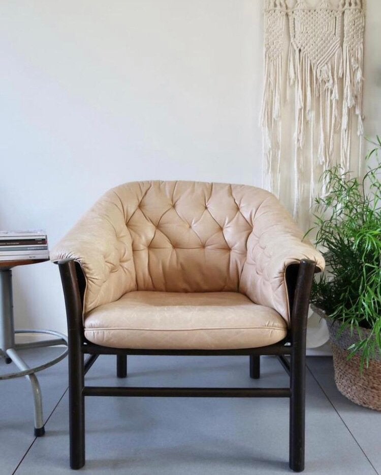 Vintage Design Göte Möbler - Gunnar Kentemo FAUTEUIL - STOEL, Huis en Inrichting, Fauteuils, Ophalen, 75 tot 100 cm, 75 tot 100 cm