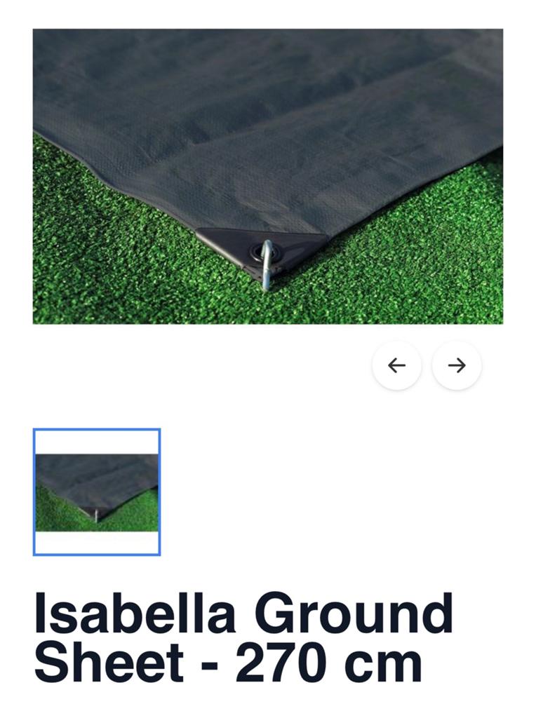 Isabella Grondzeil G18 - 270 cm 1x gebruikt, Ophalen of Verzenden, Zo goed als nieuw