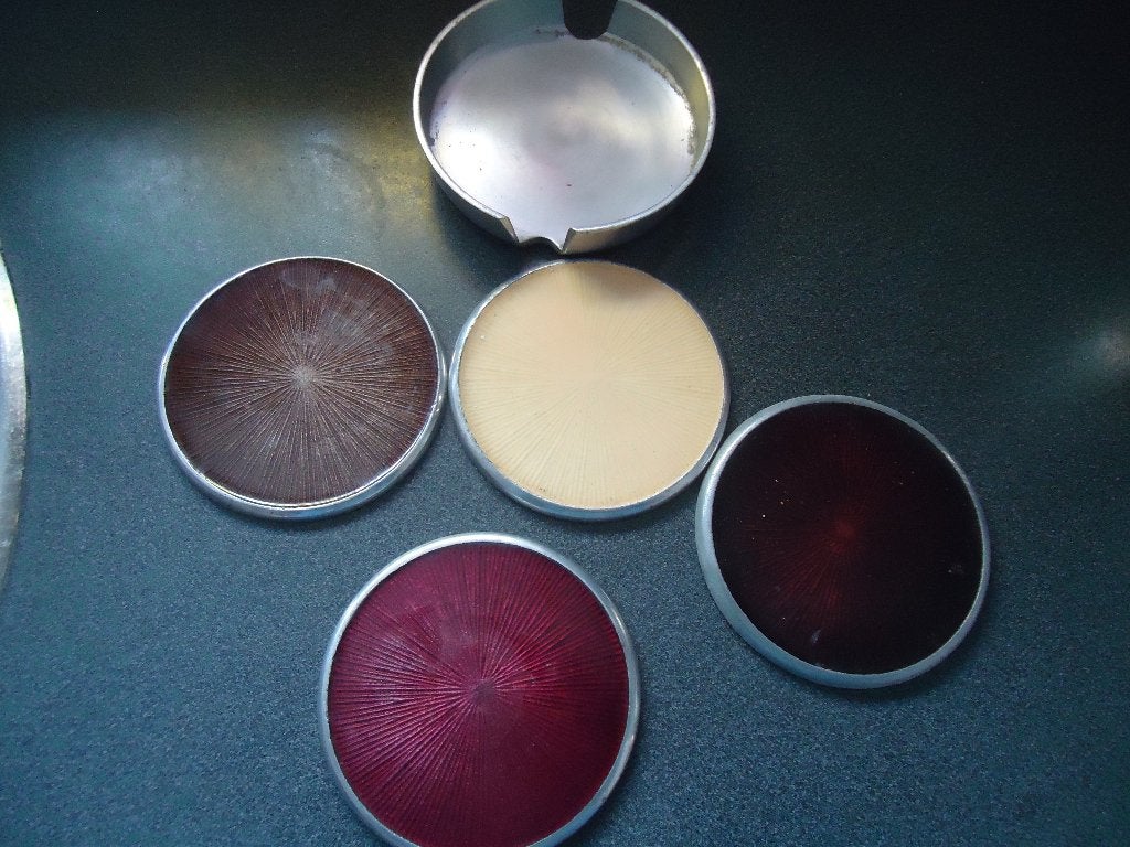 Art Deco compleet set Onderzetters perfecte staat., Verzenden