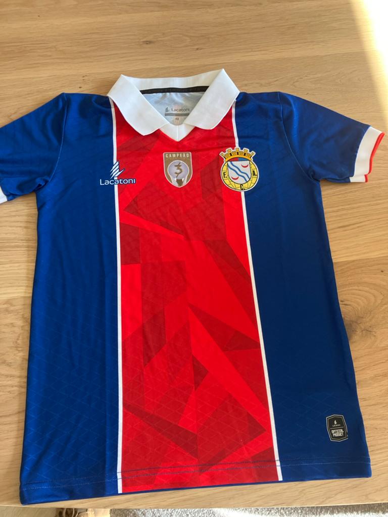 Lacatoni Voetbalshirt - Blauw/Rood - Maat 12 jaar, Blauw, Nieuw, Overige maten, Ophalen of Verzenden