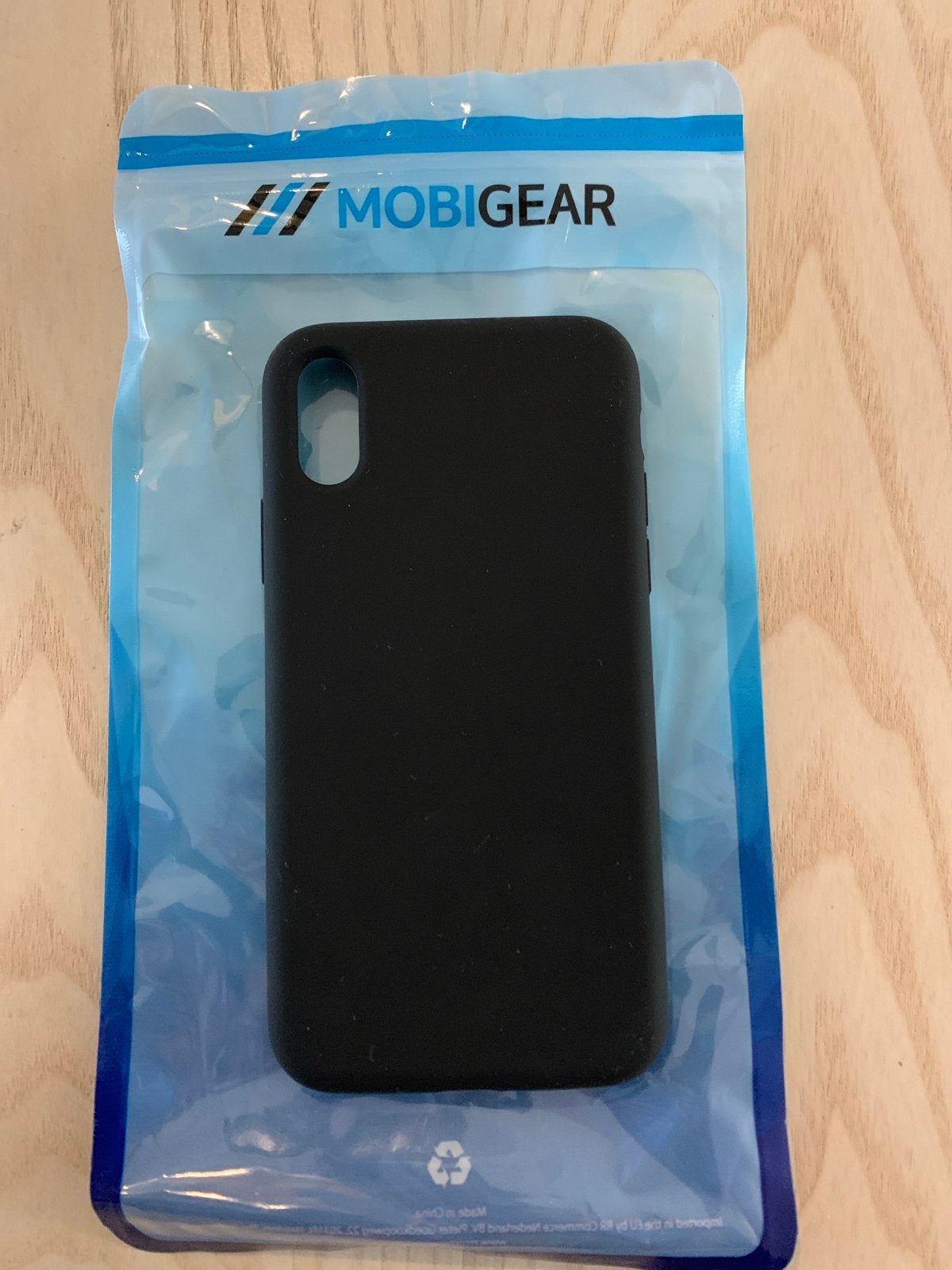 MobiGear Zwart Siliconen Hoesje voor iPhone X, Zwart, Overige merken, Nieuw, Hoesje of Tasje
