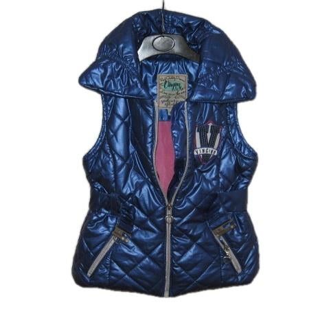 Prachtige blauwe VINGINO bodywarmer Maggie in maat 6/116., Zo goed als nieuw, Vingino, Jas, Verzenden