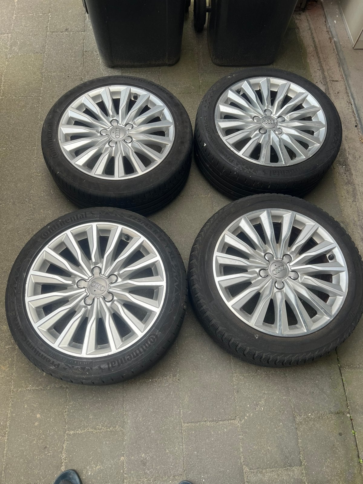 Audi 17 inch velgen 15spaaks., Auto-onderdelen, Banden en Velgen, Ophalen, Gebruikt, Banden en Velgen, 17 inch