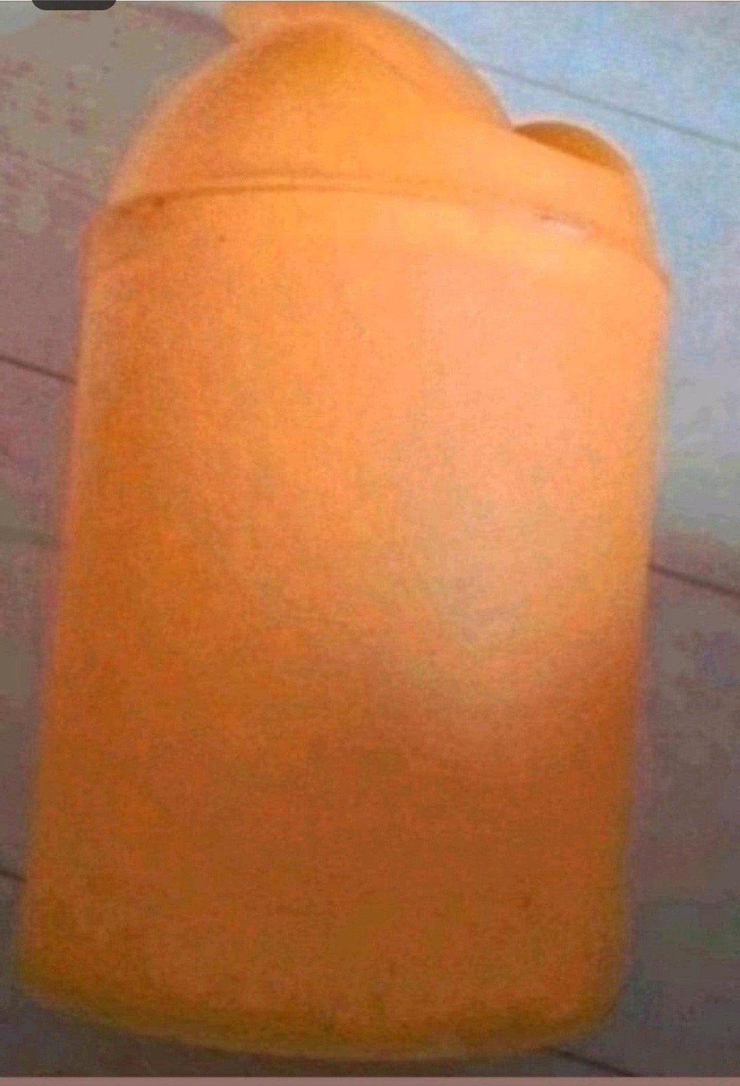 Gele prullenbak 33 cm hoog, Kunststof, Gebruikt, Ophalen of Verzenden, Minder dan 10 liter